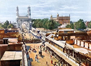Andhra Pradesh Gallery: Principal Entrance Street, Hyderabad, India, early 20th century