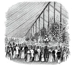 Principal Tent, Royal Botanic Society's Fete, 1844. Creator: Unknown