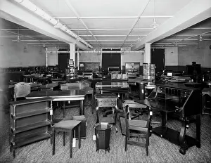 Furniture Shop Prints: Pringle Furniture [Co. showroom with tables and miscellaneous furniture
