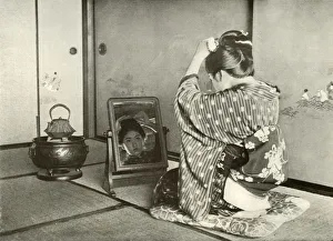 Prinking Up for the Day, 1910. Creator: Herbert Ponting