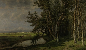 Evergreen Prints: Prinsenvijver on the Isle of Walcheren, 1876. Creator: Jean Pierre Francois Lamoriniere