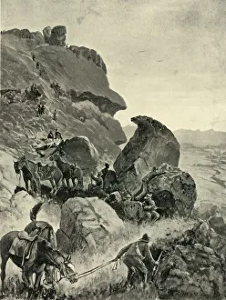 Rocky Prints: Prinsloos Last Stand in the Valley of the Little Caledon: The Boers Position on the Heights