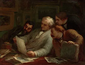 Clark Art Institute Prints: The Print Collectors, c1860-63. Creator: Honore Daumier