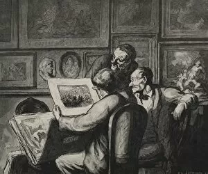Honoré Daumier French Gallery: Print Enthusiasts. Creator: Honore Daumier (French, 1808-1879)