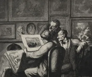 Honoredaumier French Prints: Print Enthusiasts. Creator: Honore Daumier (French, 1808-1879)