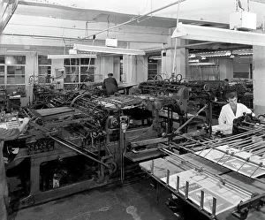 A print room, Mexborough, South Yorkshire, 1959. Artist: Michael Walters