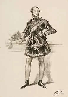 Craven Gallery: Print of William 2nd Earl of Craven in Costume Worn at Eglinton Tournament 1839
