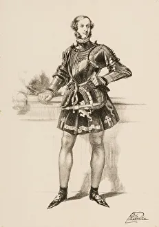 Craven Prints: Print of William 2nd Earl of Craven in Costume Worn at Eglinton Tournament 1839