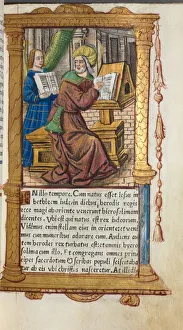 112 Printed Folios On Parchment Prints: Printed Book of Hours (Use of Rome): fol