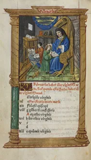 Printed Book of Hours (Use of Rome): fol. 3v, February calendar illustration, 1510