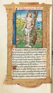 112 Printed Folios On Parchment Prints: Printed Book of Hours (Use of Rome): fol