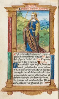 112 Printed Folios On Parchment Prints: Printed Book of Hours (Use of Rome): fol