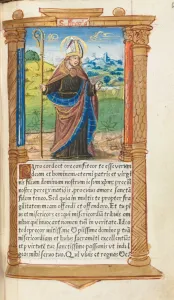 Printed Book of Hours (Use of Rome): fol. 96r, St. Augustine, 1510. Creator: Guillaume Le Rouge