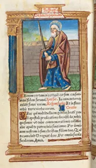 Printed Book of Hours (Use of Rome): fol. 99v, St. Paul, 1510. Creator: Guillaume Le Rouge (French