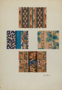 Dressmaking Prints: Printed Cotton, c. 1937. Creator: Albert J. Levone
