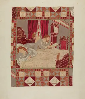 Printed Cotton, c. 1940. Creator: Henry Granet
