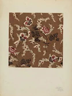 Delicate Prints: Printed Cotton, c. 1942. Creator: Julie C Brush