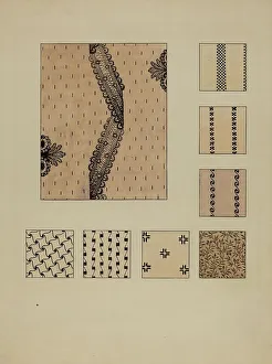 Printed Prints: Printed Cottons, c. 1936. Creator: Millia Davenport