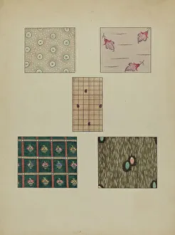Printed Prints: Printed Cottons, c. 1936. Creator: Millia Davenport