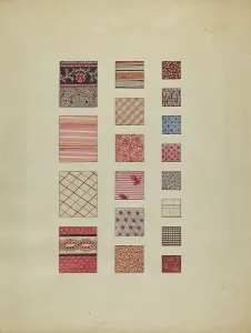 Printed Prints: Printed Cottons, c. 1937. Creator: Martha Reed