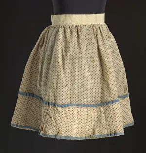 Handmade Gallery: Printed floral skirt worn by Lucy Lee Shirley as a child, ca. 1860. Creator: Unknown