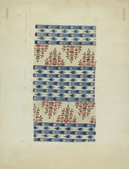 Printed Prints: Printed Textile, c. 1938. Creator: Eleanor Rogers