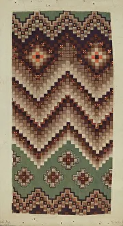 Printed Prints: Printed Textile, c. 1938. Creator: Eleanor Rogers