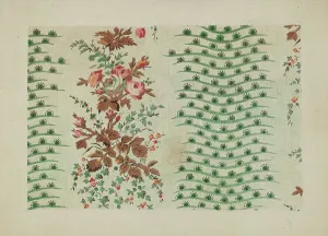 Printed Prints: Printed Textile, c. 1938. Creator: Ralph M. Lewis