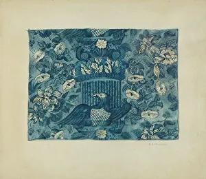 Printed Textile Prints: Printed Textile, c. 1938. Creator: Sidney Liswood