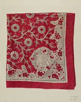 Capaldo Ernest Prints: Printed Textile, c. 1941. Creator: Ernest Capaldo