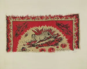 Leopard Prints: Printed Textiles, c. 1940. Creator: Ernest Capaldo