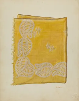 Folded Prints: Printed Textiles, c. 1940. Creator: Joseph Lubrano