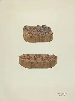 Printed Prints: Printing Blocks, 1939. Creator: Paul Kelly