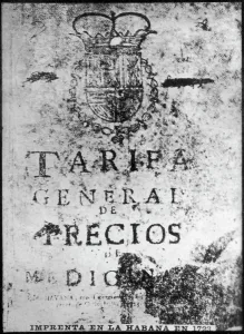 Spanish Text Prints: Printing press in Havana 1723, 1920s