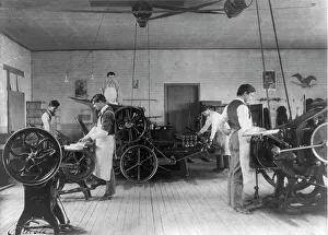 Printing press room, Carlisle Indian School, Carlisle, Pennsylvania, 1901. Creator: Frances Benjamin Johnston