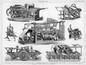 Images Dated 5th May 2010: Printing presses, 19th or 20th century. Artist:s Miller