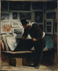 Honoré 1808 1879 Prints: The Prints Collector. Artist: Daumier, Honore (1808-1879)
