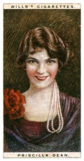 Images Dated 9th August 2007: Priscilla Dean (1896-1987), American atress, 1928.Artist: WD & HO Wills