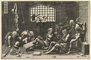 Torture Gallery: The Prison, 1550-1600. Creator: Unknown