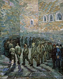 Convict Collection: The Prison Courtyard, 1890. Artist: Vincent van Gogh