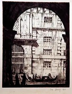 Gondolas Prints: The Prison, Venice, 1910. Creator: Ian Strang