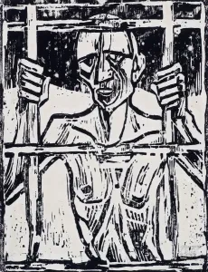 Rohlfs Prints: The prisoner, 1918