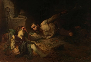 Chained Prints: The Prisoner of Chillon, 1854. Creator: Andrea Gastaldi