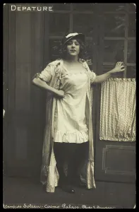 Prisoners Of War Prints: A prisoner of war dressed in drag, [between 1910 and 1919?]. Creator: L Soudan