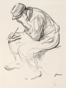 1852 1931 Prints: Prisoner of War Writing a Letter. Creator: Jean Louis Forain (French, 1852-1931)