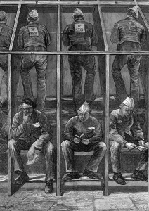 Number Prints: Prisoners at Clerkenwell House of Correction, London, 1874