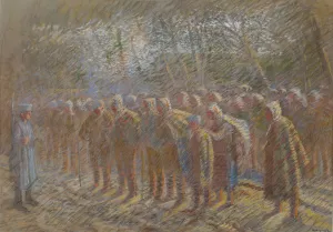 Bratislava Gallery: The Prisoners of War, 1914. Creator: Mednyanszky, Laszlo (1852-1919)