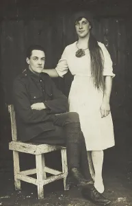 Prisoners Of War Prints: Two prisoners of war, one in drag