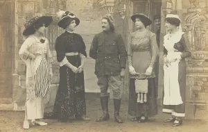 Prisoners Of War Prints: Prisoners of war performing a play at a prisoner of war camp in Cottbus