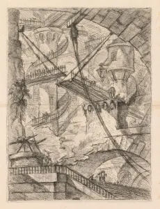 1720 1778 Prints: The Prisons: An Immense Interior with a Drawbridge, 1745-1750